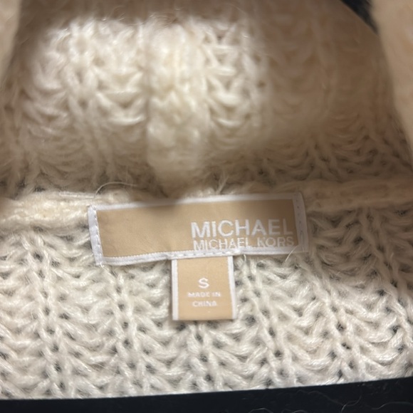 Michael Kors Cream Cowl Neck Sweater - Picture 3 of 3